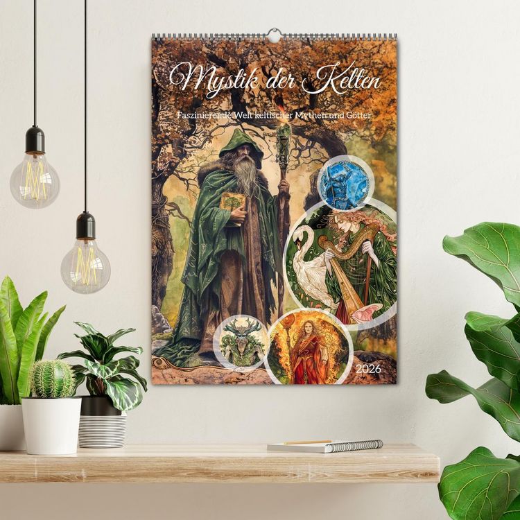 Produktbild: Mystik der Kelten - Faszinierende Welt keltischer Mythen und G&ouml;tter (Wandkalender 2026 DIN A2 hoch), CALVENDO Monatskalender