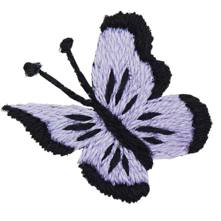 Produktbild: Stick & Stitch Packung, Schmetterlinge, bunt, 21 Stk., inkl.