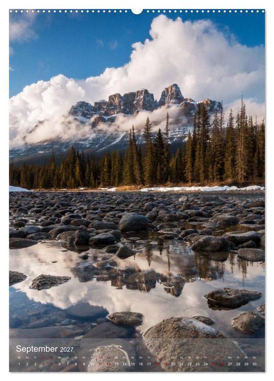 Produktbild: Die kanadischen Rockies (Wandkalender 2027 DIN A2 hoch), CALVENDO Monatskalender