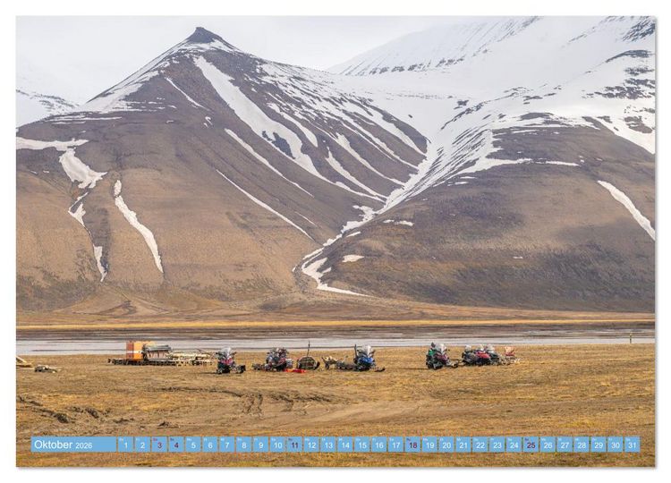 Produktbild: Spitzbergen im Sommer (Wandkalender 2026 DIN A4 quer), CALVENDO Monatskalender