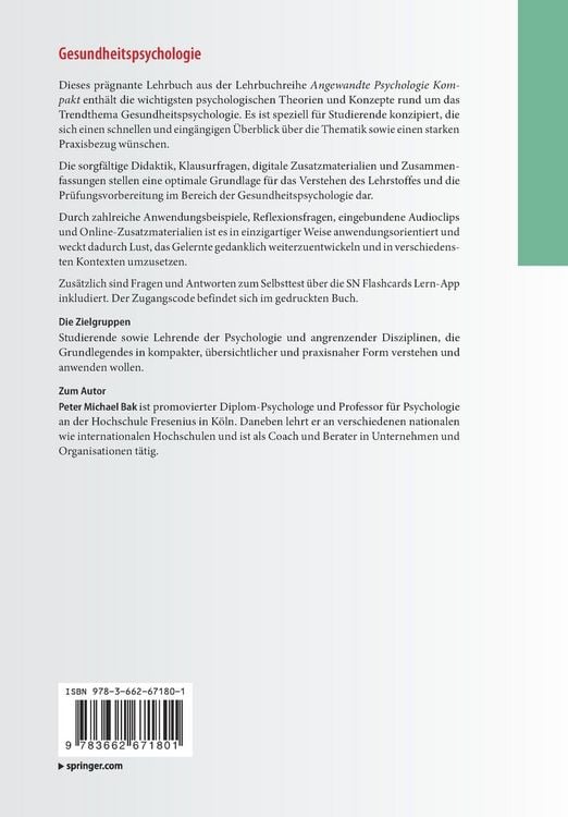 Produktbild: Gesundheitspsychologie