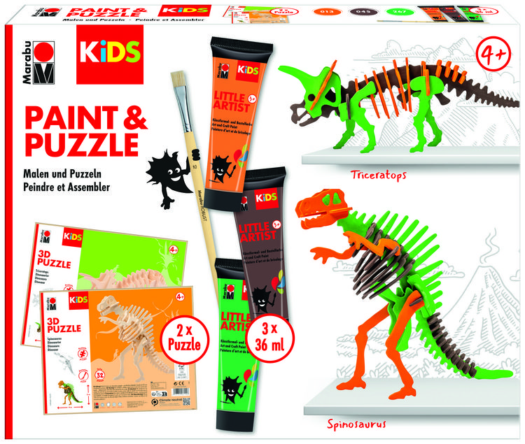 Produktbild: Marabu KiDS Little Artist Paint & Puzzle Dino
