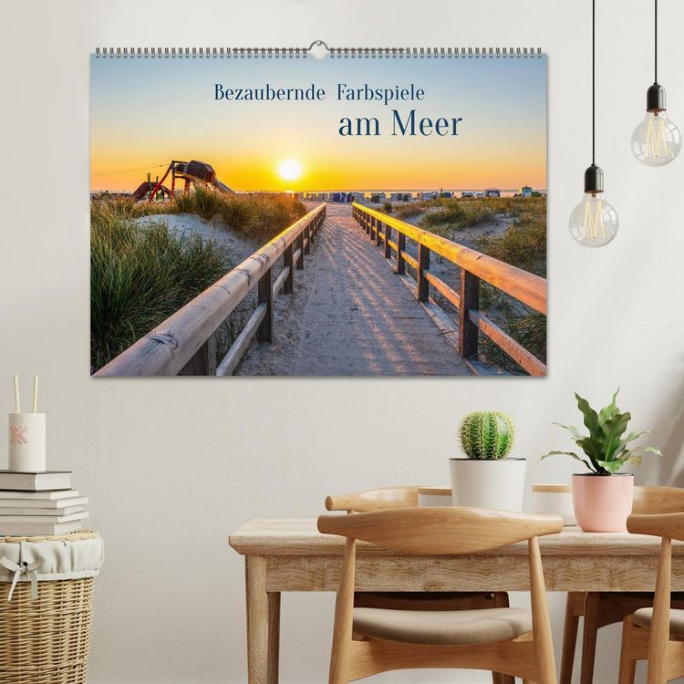 Produktbild: Bezaubernde Farbspiele am Meer (Wandkalender 2026 DIN A2 quer), CALVENDO Monatskalender