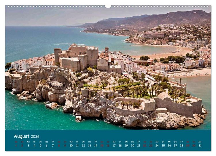 Produktbild: Peniscola - Gelebte Geschichte (Wandkalender 2026 DIN A2 quer), CALVENDO Monatskalender