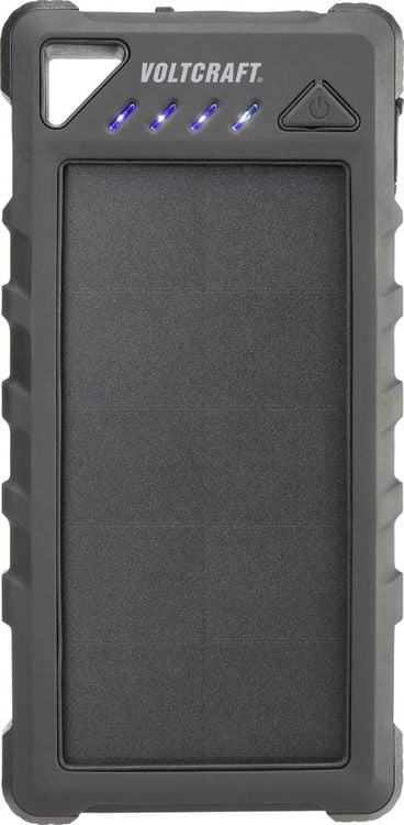 Produktbild: VOLTCRAFT VC-SL16000 VC-11946675 Solar-Powerbank Ladestrom Solarzelle 280mA 16000 mAh