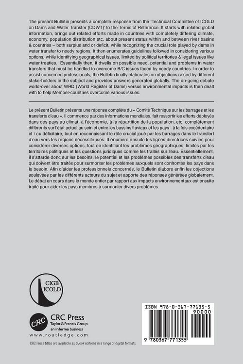 Produktbild: Dams and Water Transfers - An Overview / Barrages et Transferts d'Eau - Aper&ccedil;u