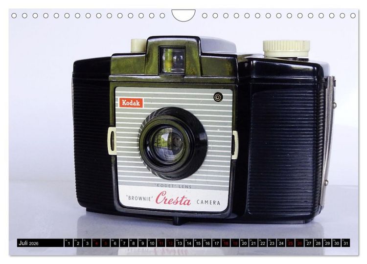 Produktbild: Alte Fotoapparate - Kameras von Kodak der Jahre 1905 bis 1977 (Wandkalender 2026 DIN A4 quer), CALVENDO Monatskalender