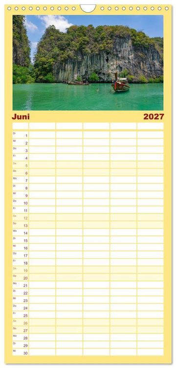 Produktbild: Familienplaner 2027 - Thailand - Die Sch&ouml;nheit Asiens mit 5 Spalten (Wandkalender, 21 x 45 cm) CALVENDO