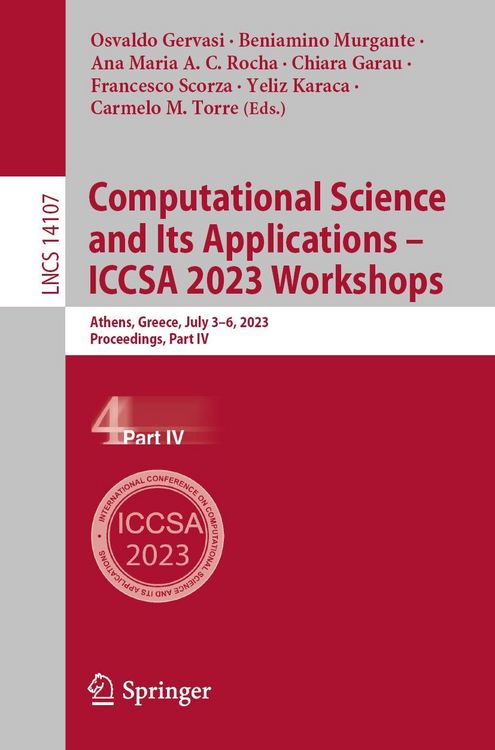 Produktbild: Computational Science and Its Applications - ICCSA 2023 Workshops