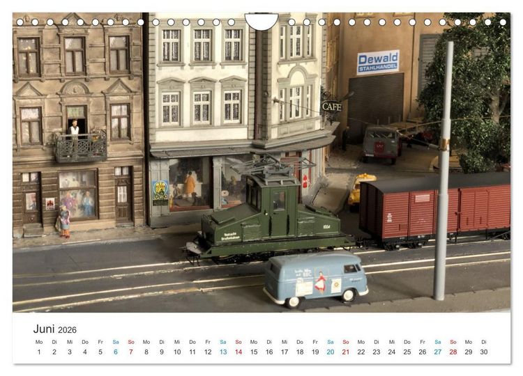 Produktbild: Bahn-Nostalgie im Modell (Wandkalender 2026 DIN A4 quer), CALVENDO Monatskalender