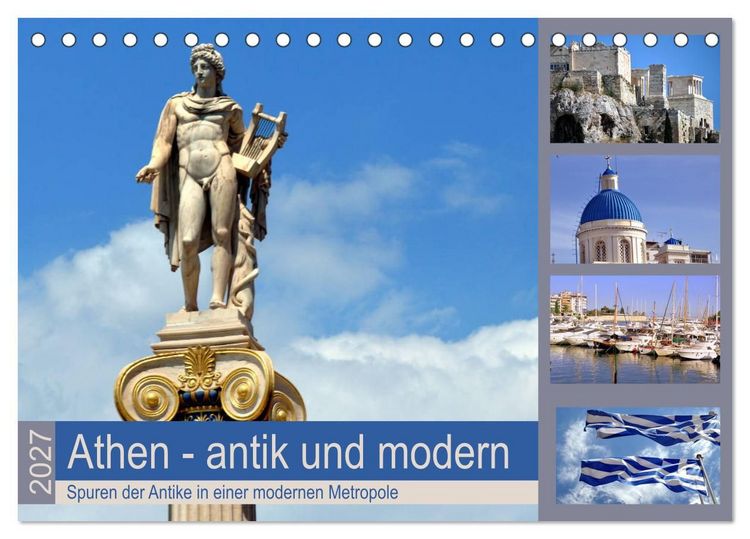 Produktbild: Athen - antik und modern (Tischkalender 2027 DIN A5 quer), CALVENDO Monatskalender