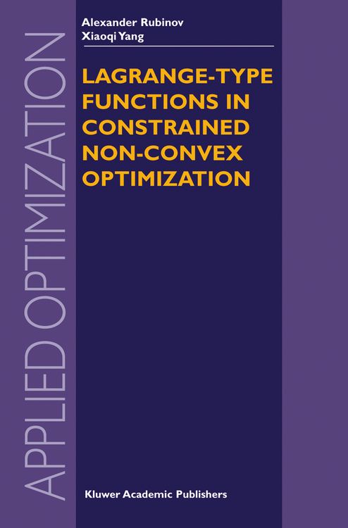 Produktbild: Lagrange-type Functions in Constrained Non-Convex Optimization