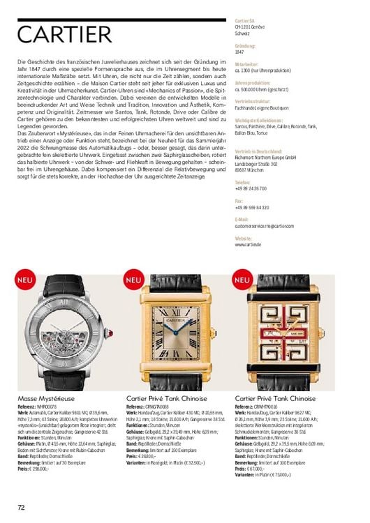 Produktbild: Armbanduhren Katalog 2022/2023