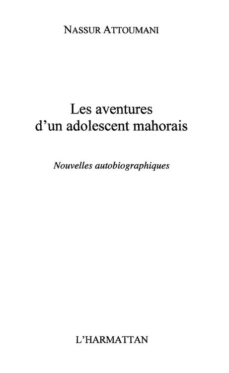 Produktbild: Aventures d'un adolescent mahorais