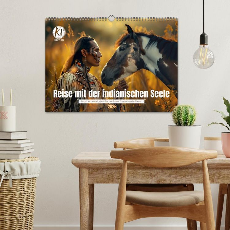 Produktbild: Reise mit der indianischen Seele (Wandkalender 2026 DIN A3 quer), CALVENDO Monatskalender