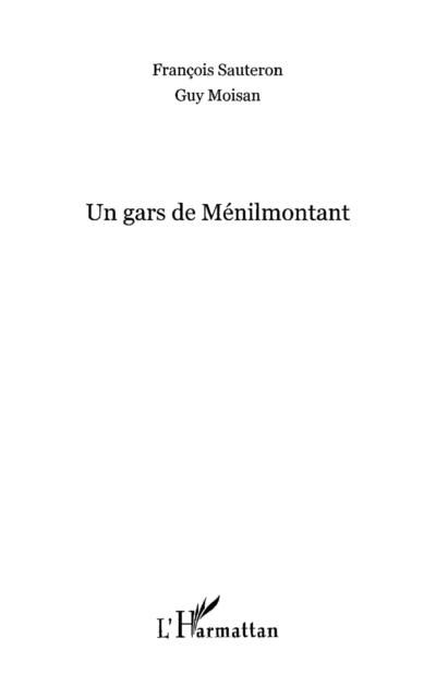 Produktbild: Un gars de Menilmontant