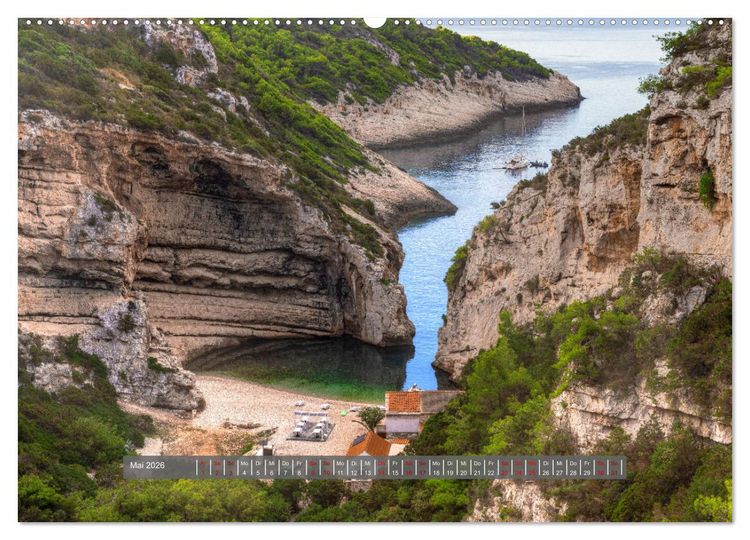 Produktbild: Vis Kroatien - Romantische Insel der Adria (Wandkalender 2026 DIN A2 quer), CALVENDO Monatskalender