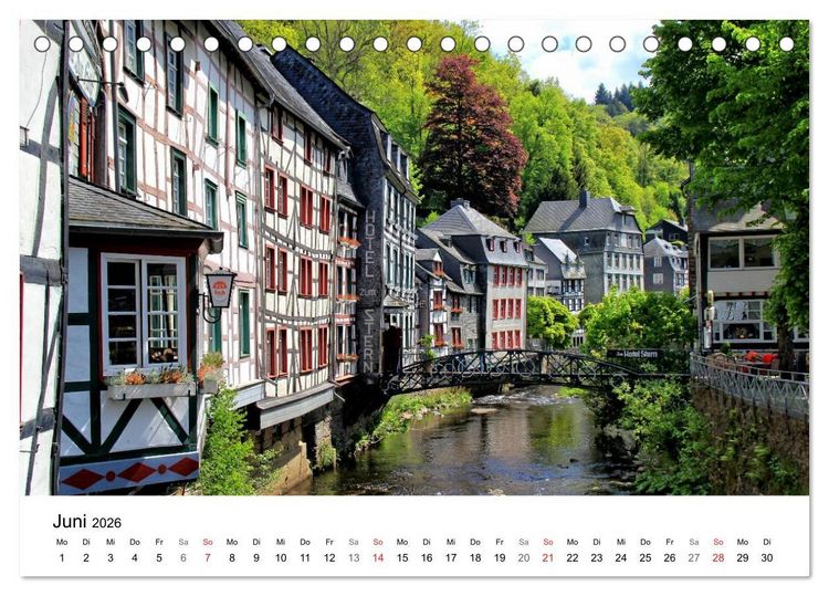 Produktbild: Die sch&ouml;nsten Orte der Eifel (Tischkalender 2026 DIN A5 quer), CALVENDO Monatskalender
