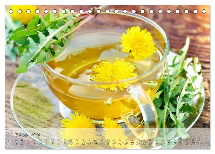 Produktbild: Mit frischen Kr&auml;utern gesund durch das Jahr (Tischkalender 2026 DIN A5 quer), CALVENDO Monatskalender
