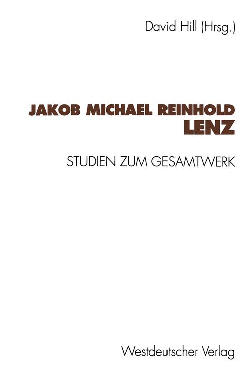 Produktbild: Jakob Michael Reinhold Lenz