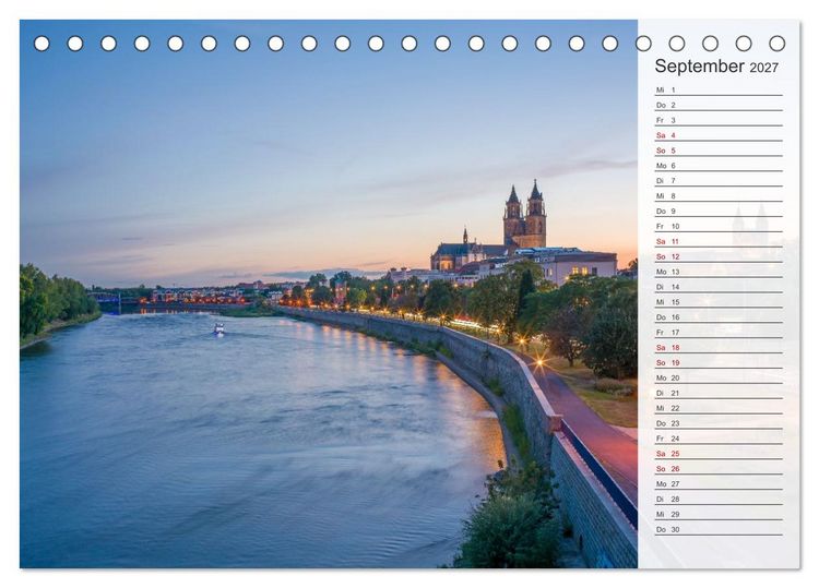 Produktbild: Magdeburg an der Elbe - Der Planer (Tischkalender 2027 DIN A5 quer), CALVENDO Monatskalender