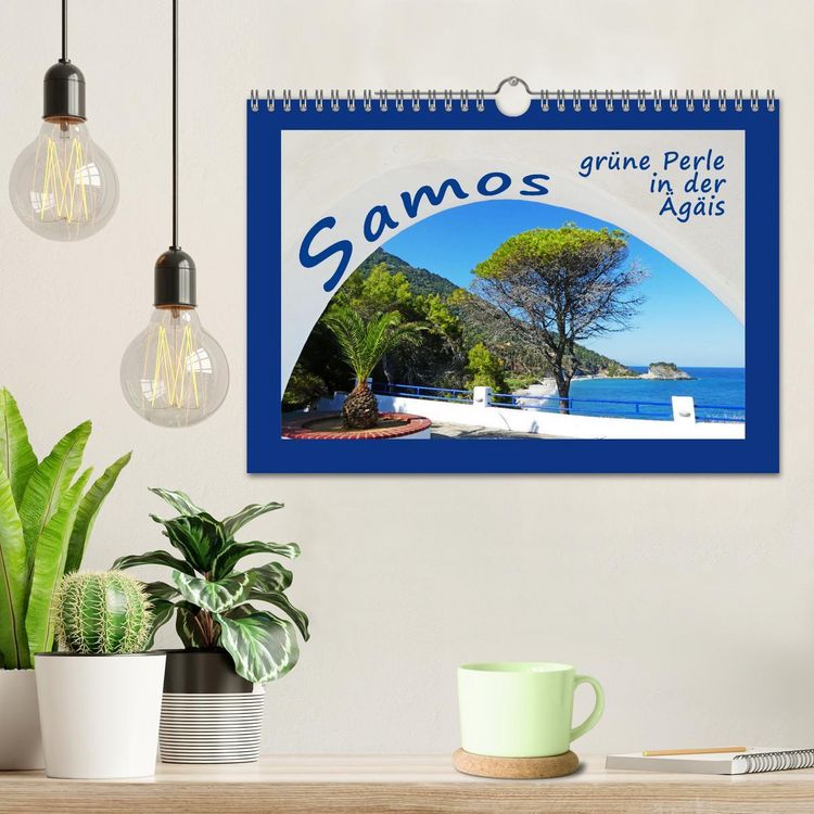 Produktbild: Samos - gr&uuml;ne Perle in der &Auml;g&auml;is (Wandkalender 2026 DIN A4 quer), CALVENDO Monatskalender