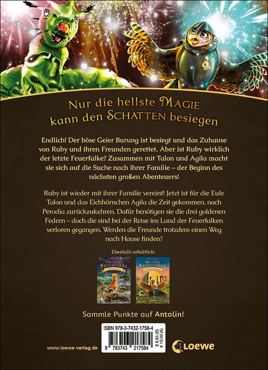 Produktbild: Der letzte Feuerfalke und das geheime Labyrinth (Band 10)