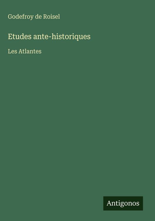 Produktbild: Etudes ante-historiques
