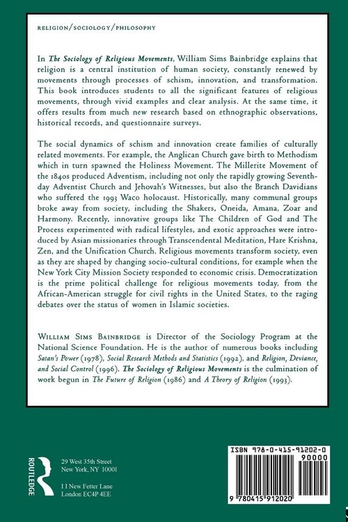 Produktbild: The Sociology of Religious Movements