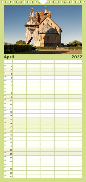 Produktbild: Familienplaner Pellworm 2022 (Wandkalender 2022 , 21 cm x 45 cm, hoch)