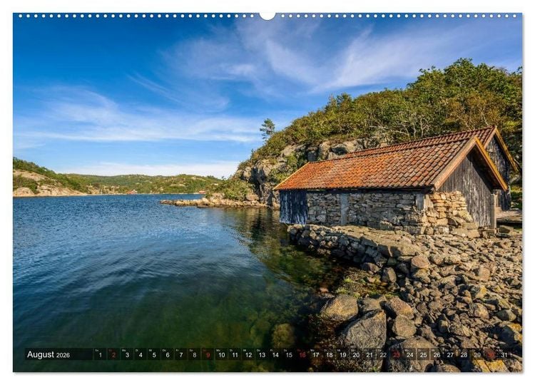 Produktbild: Norwegens S&uuml;den (hochwertiger Premium Wandkalender 2026 DIN A2 quer), Kunstdruck in Hochglanz