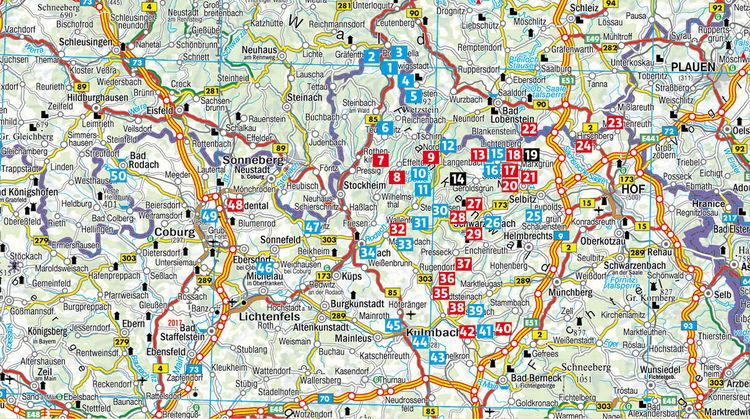 Produktbild: ROTHER Wanderf&uuml;hrer Frankenwald &ndash; mit Coburger Land