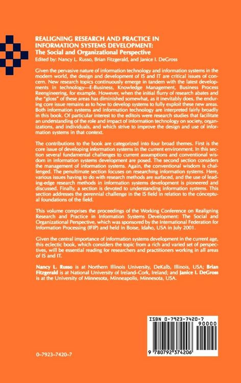 Produktbild: Realigning Research and Practice in Information Systems Development