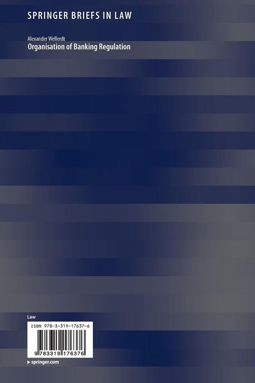Produktbild: Organisation of Banking Regulation