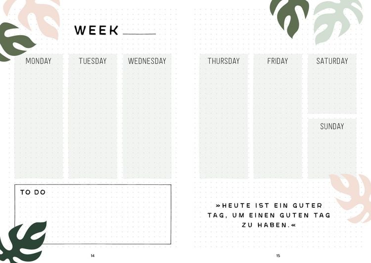 Produktbild: Mein Bullet Journal (Jungle Edition) – Besser planen & Träume verwirklichen