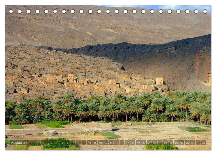 Produktbild: Oman - Eine Bilder-Reise (Tischkalender 2026 DIN A5 quer), CALVENDO Monatskalender