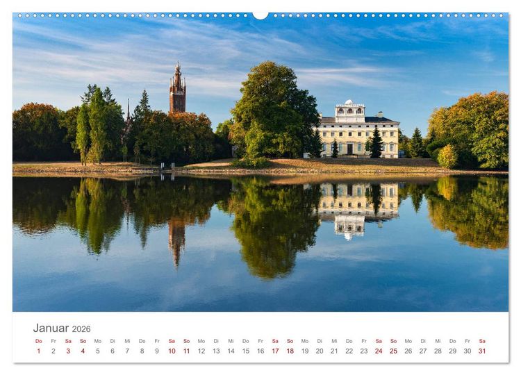 Produktbild: Dessau Design und ein sch&ouml;ner Park (hochwertiger Premium Wandkalender 2026 DIN A2 quer), Kunstdruck in Hochglanz