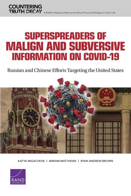 Produktbild: Superspreaders of Malign and Subversive Information on Covid-19
