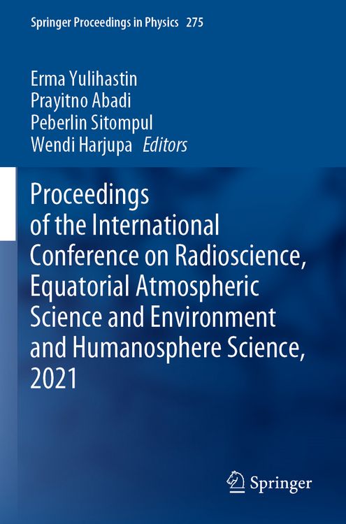 Produktbild: Proceedings of the International Conference on Radioscience, Equatorial Atmospheric Science and Environment and Humanosphere Science, 2021