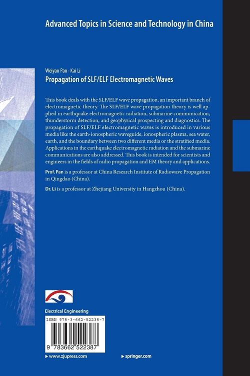 Produktbild: Propagation of SLF/ELF Electromagnetic Waves
