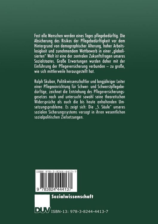 Produktbild: Die Pflegeversicherung