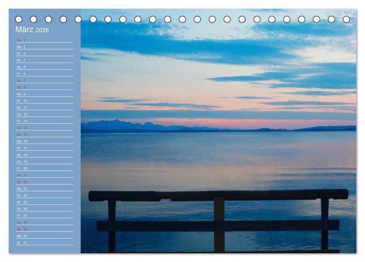 Produktbild: Am sch&ouml;nen Chiemsee (Tischkalender 2026 DIN A5 quer), CALVENDO Monatskalender