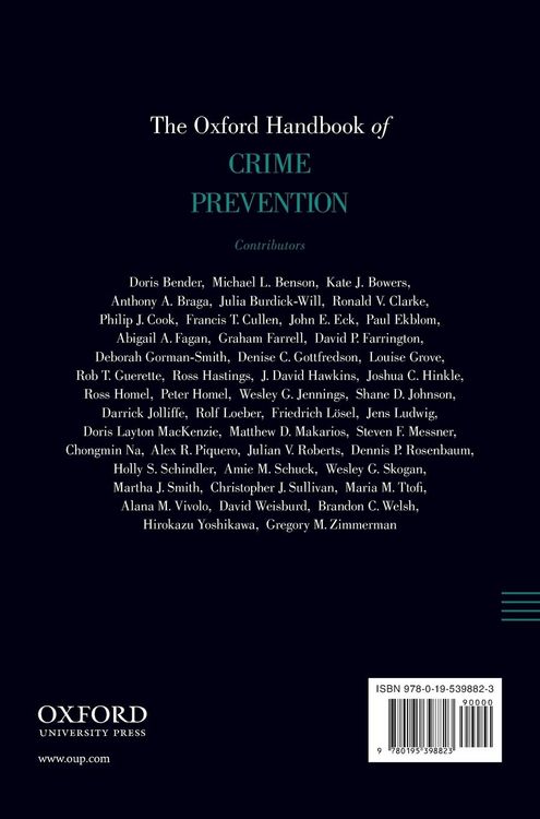 Produktbild: Oxford Handbook of Crime Prevention
