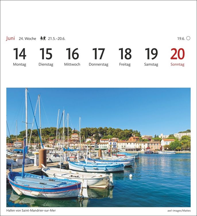 Produktbild: Provence Sehnsuchtskalender 2027 - Wochenkalender mit 53 Postkarten
