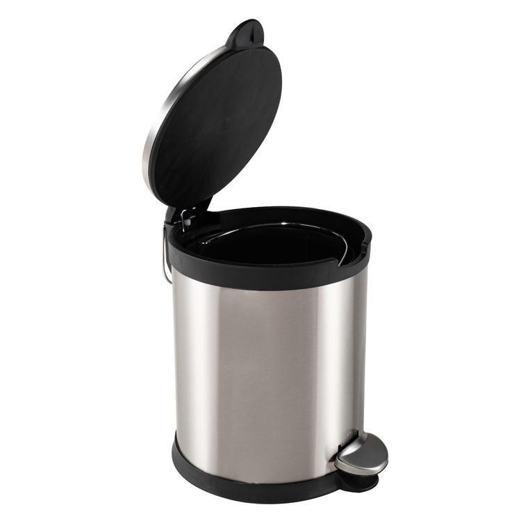Produktbild: HTI-Living Treteimer Jannik 3L Silber/Schwarz Treteimer Jannik 3L Silber/Schwarz