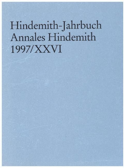 Produktbild: Hindemith-Jahrbuch