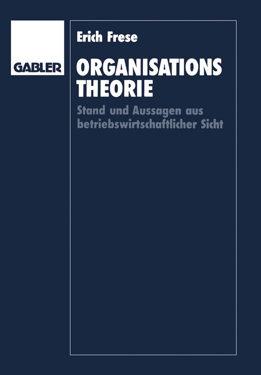 Produktbild: Organisationstheorie