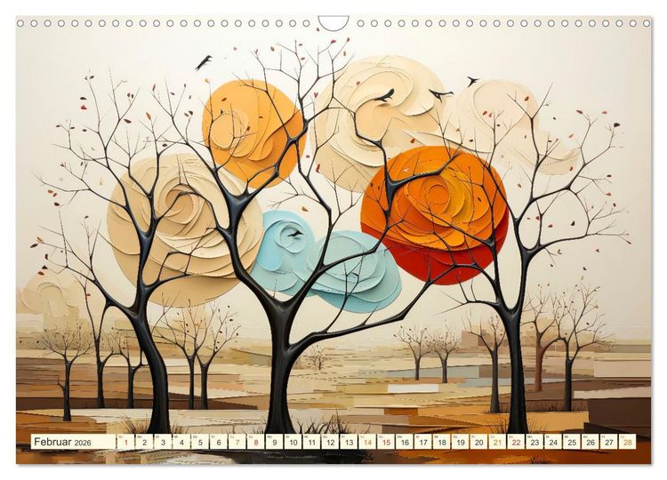 Produktbild: Baum Kunst (Wandkalender 2026 DIN A3 quer), CALVENDO Monatskalender