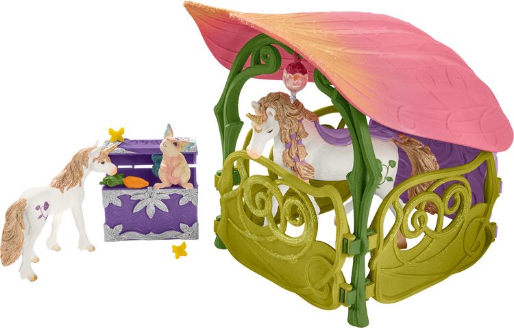 Produktbild: schleich&reg; 42445 Glitzerndes Bl&uuml;tenhaus mit Einh&ouml;rnern