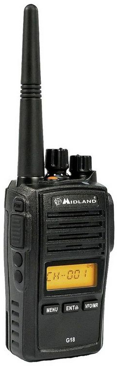 Produktbild: Midland G18 Pro NC 2er Koffer m. MA 25-M Security C1145.S1 PMR-Handfunkger&auml;t